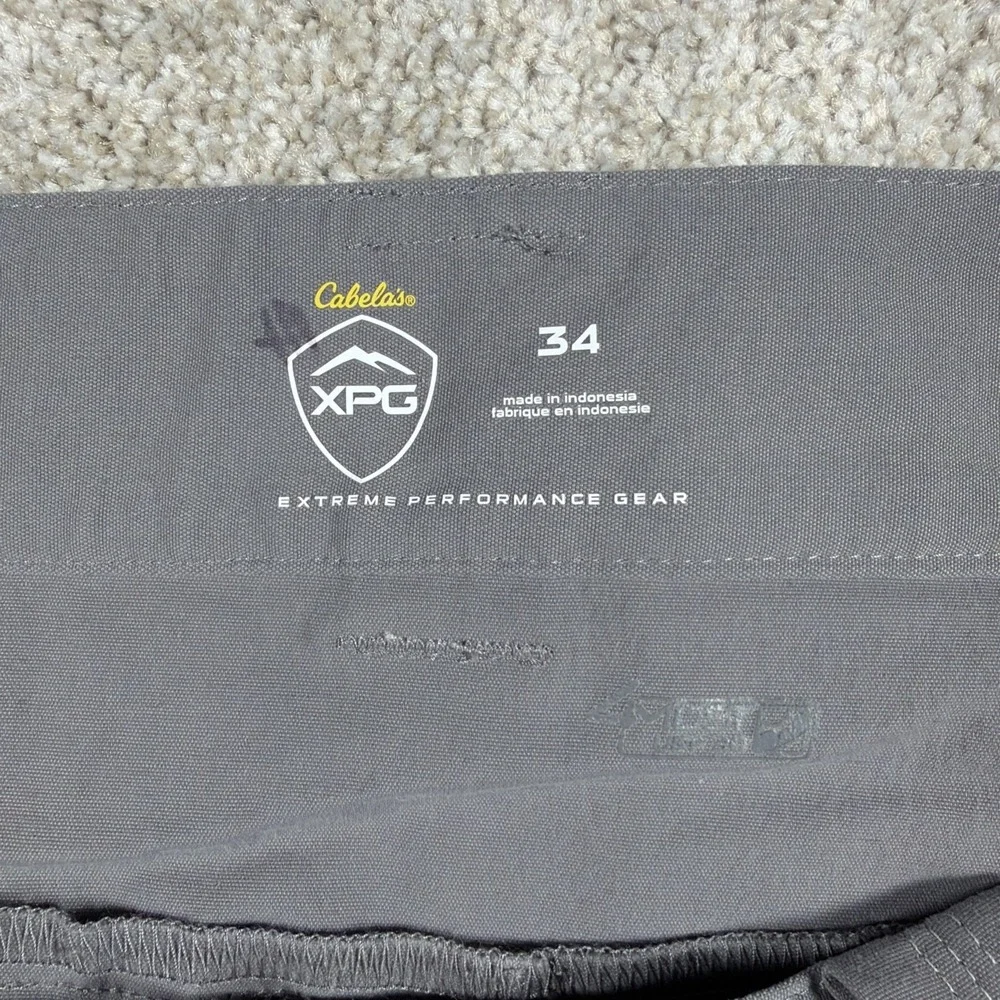 Cabelas Mens XPG Extreme Performance Gear Shorts 34 Gray‎ Nylon Blend Gorpcore